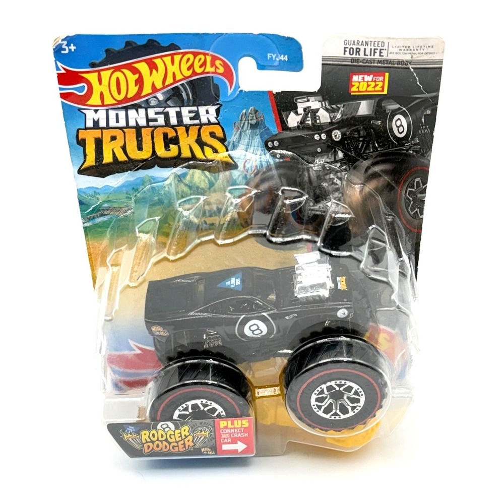 Hot Wheels Monster Trucks Rodger Dodger Magic 8 Ball Treasure Hunt Redline